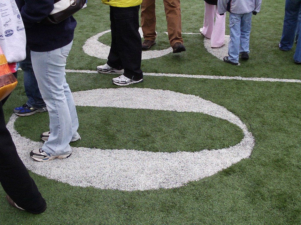 BHGH 2009 0451.jpg - The Big House Big Heat 5 and 10 K race. October 4, 2009 run in Ann Arbor Michigan finishes on the 50 yard line of the University of Michigan stadium.